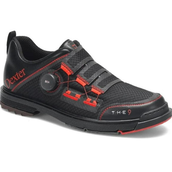 Dexter Mens The 9 Stryker Boa Bowling Shoes - Black/Red 10