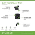 thumbnail image 4 of Symmons S5692STN15TRM Oak Tub And Shower Trim Package - Nickel, 4 of 7