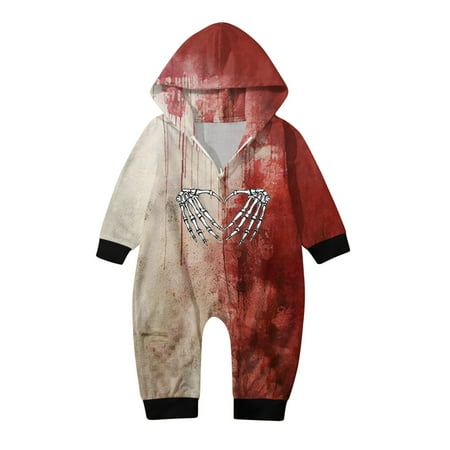 

Printed Parent Child Home Hooded Bodysuit (Baby)