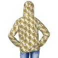 thumbnail image 4 of Cauagu Cartoon Honey Pot Bee Sunflower Print Sun Protection Jacket for Teen,Full-Zipper Long Sleeve Sun Shirts with Pockets UV Hoodie Shirts Outdoor Athletic Jacket-Small, 4 of 7