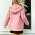 thumbnail image 5 of QTBIUQ Boys Girls Medium Long Tweed Coat with Pockets Single Breasted Hooded Outerwear for Fall Winter Wear, 5 of 9