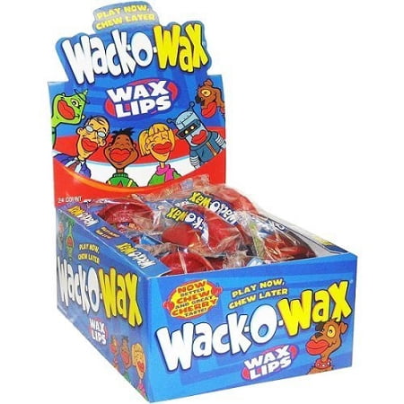 Wax Lips Candy, (Pack of 24)