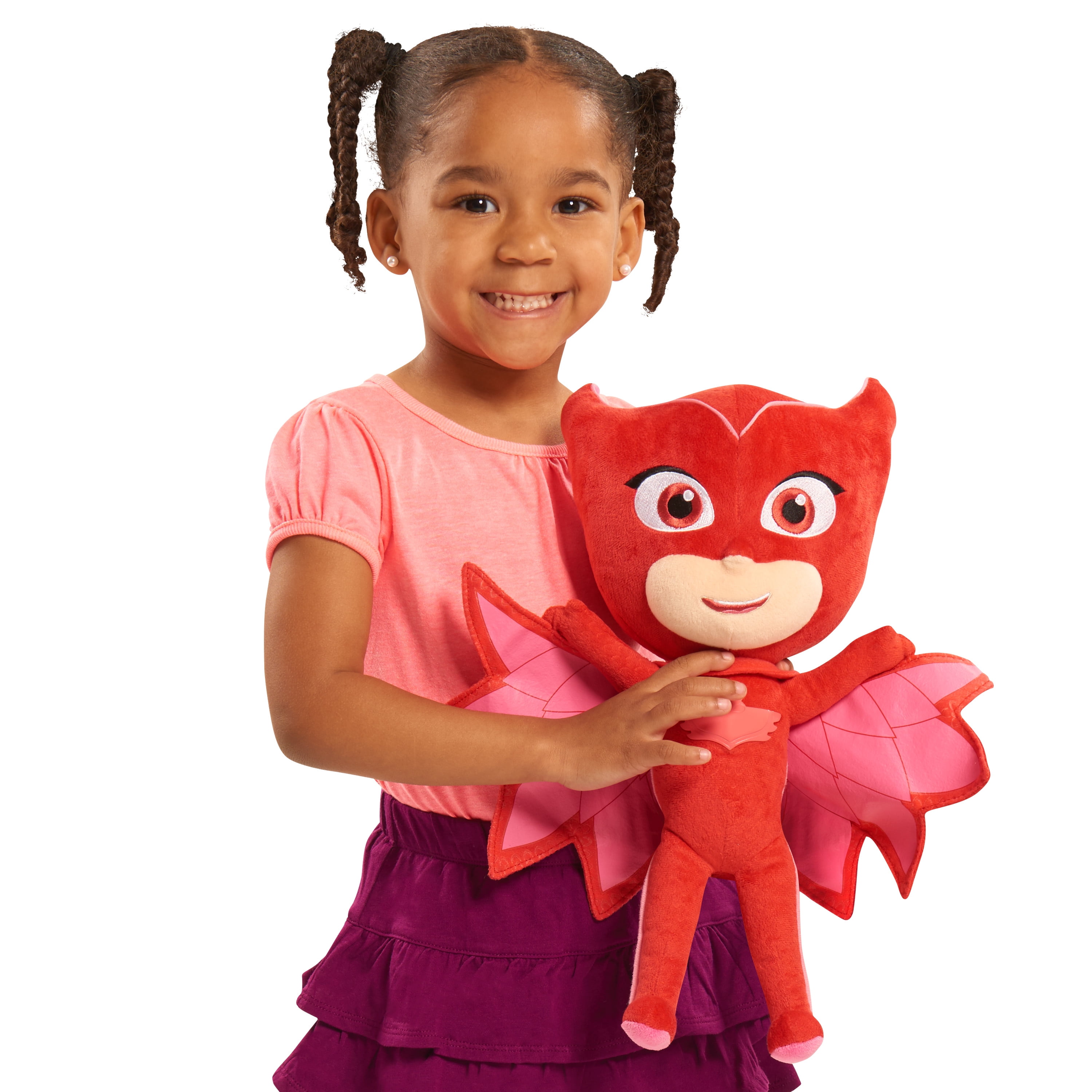 PJ Masks Sing & Talking Feature Plush, Owlette, Kids Toys for Ages 3 Up,  Gifts and Presents