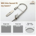 thumbnail image 2 of Single-Handle Spring Standard Kitchen Faucet Deck Mounted Kitchen Sink Faucet with Dual Function Sprayhead and Deckplate Included in Brushed Nickel, 2 of 4