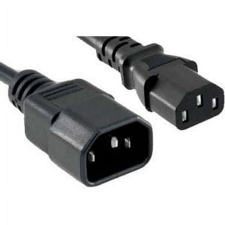 3FT BLACK C13 TO C14 POWER EXTENSION CORD