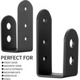 thumbnail image 2 of chuxiongshijgx soportes de barricada de seguridad para puertas, soportes de seguridad para puertas resistentes para madera de 2 x 4, soporte de seguridad de barra abierta, soportes en U para interiore, 2 of 5
