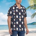 thumbnail image 2 of Lsque Llamas 1 pattern Hawaiian Shirt for Men, Unisex Summer Beach Casual Short Sleeve Button Down Shirts-X-Large, 2 of 9