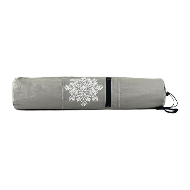 Bolsa ligera para esterilla de yoga, bolsa de gimnasio, bolsa de hombro para clases de yoga en el parque y el gimnasio. Gris
