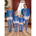 thumbnail image 3 of Christmas Family Pajama Matching Set Elk Print T-shirt Tree Pants, 3 of 9