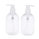 thumbnail image 3 of 2 botellas vacías de plástico para champú y acondicionador, rellenables y con dispensador de crema. Bomba transparente de 350ml, 3 of 9