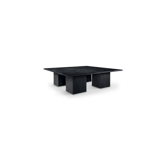 Meridian Furniture Belinda Black Solid Wood and Oak Veneer Modular Dining Table