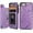 Purple, variant on Wallet Case for iPhone SE(2022) 5G/SE(2020)/7/8 with Card Holder, Embossed Butterfly Premium PU Leather Double Magnetic Buttons Flip Shockproof Protective Cover 4.7 inch (Blue)