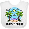 thumbnail image 3 of Inktastic Summer Vacation in Delray Beach Boys or Girls Baby Bib, 3 of 4