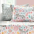 thumbnail image 2 of Lush Decor Pixie Fox Animal Polyester Non-Standard Daybed with 6-Pc Set Gray/Pink, 2 of 5