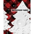 thumbnail image 5 of Pack of 2 Outdoor Pillow Covers, Christmas Tree Snowflake Red and Black Plaid Waterproof Square Throw Pillowcase Cushion Decorative Pillow Covers for Couch Patio Tent, 20x20 in, 5 of 6
