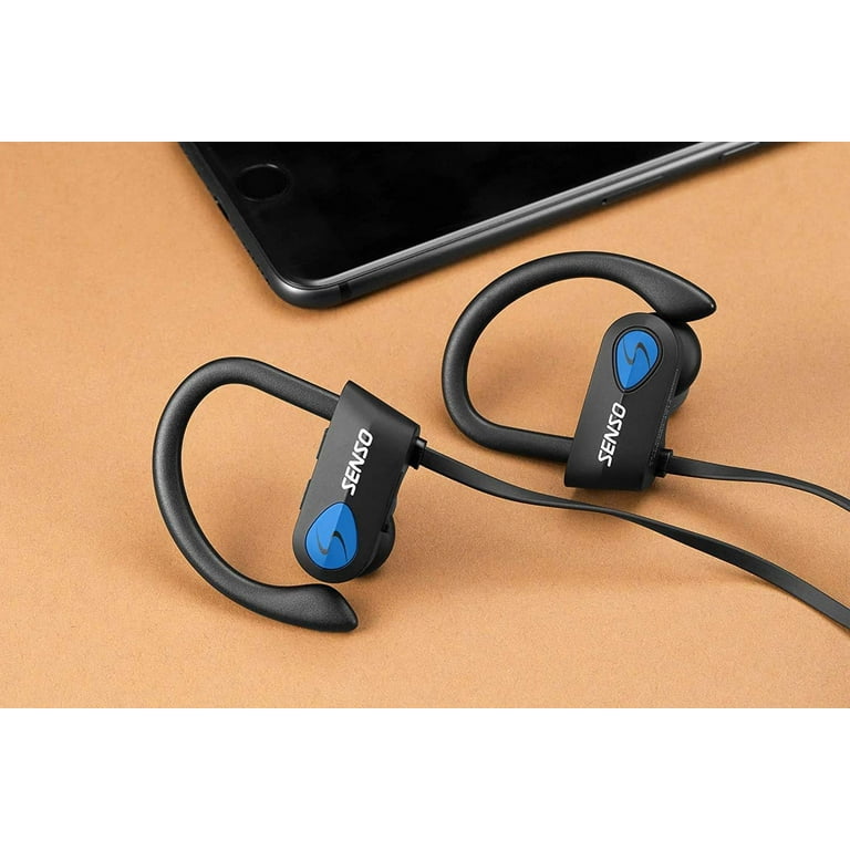 Senso Bluetooth Headphones, Best Wireless Sports Earphones w/Mic
