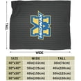 thumbnail image 3 of Midway University Logo Fleece Blanket, Very Soft Microfiber Flannel Blanket for Couch Warm and Cozy for All Seasons, 3 of 6