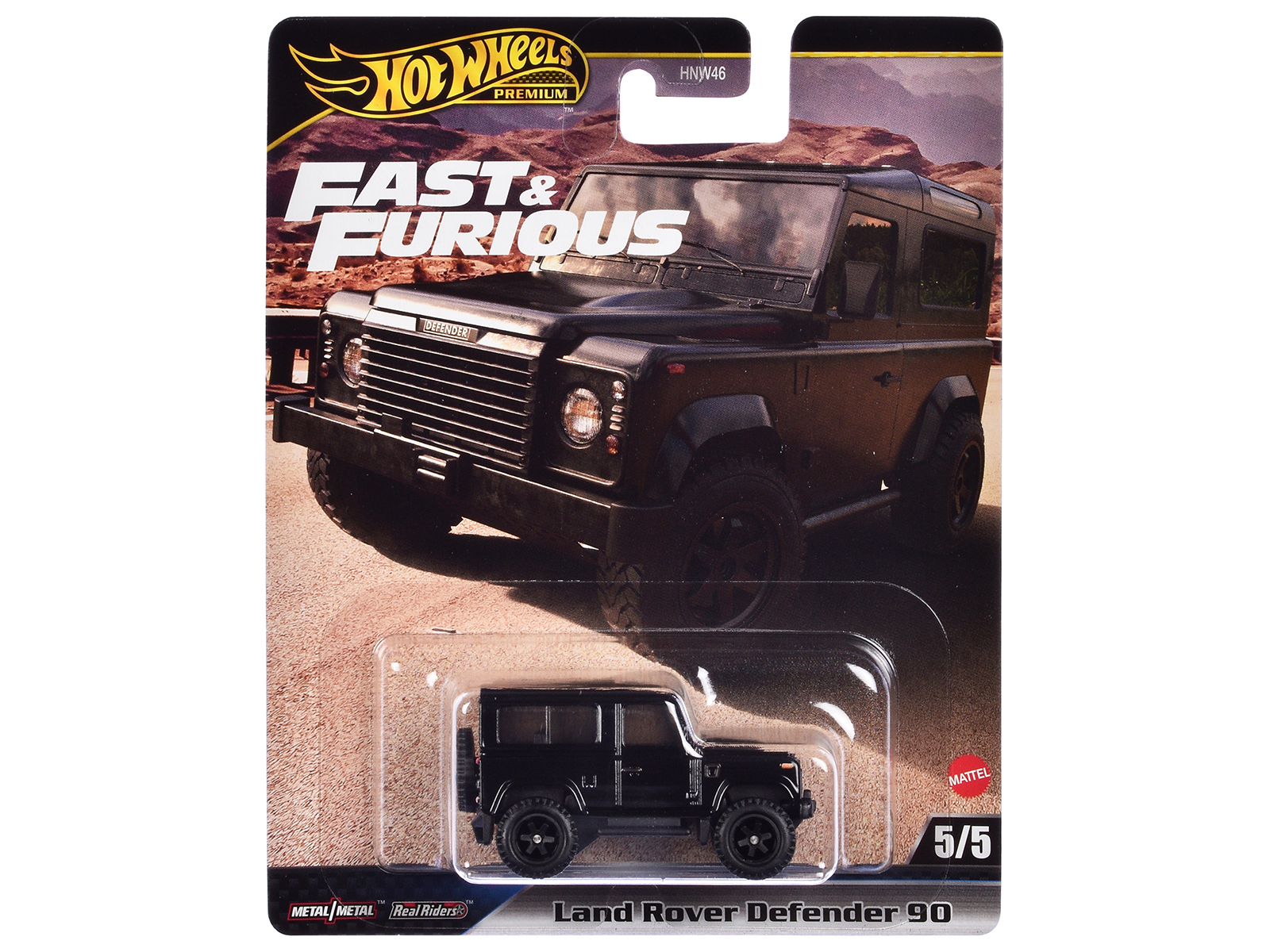 "Fast & Furious" 2023 5 piece Set G Diecast Model Cars by Hot Wheels