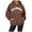 Brown, variant on Womens California Hoodie Long Sleeve Drawstring Pullover Sweatshirt with Front Pocket Streetwear Casual Sweatshirts