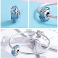 thumbnail image 3 of S925 Sterling Silver Flower Glass Beads Ladies Bracelet Beads, 3 of 8