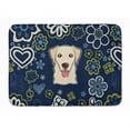 thumbnail image 1 of Carolines Treasures BB5103RUG Blue Flowers Golden Retriever Machine Washable Memory Foam Mat, 1 of 4