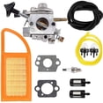 thumbnail image 1 of KDJ BR 600 Carburetor Air Filter Fuel Repairs Kit for BR500 BR550 BR600D2 Leaf Blower Parts Replacement with Sparkplug and Fuel Lines, 1 of 9