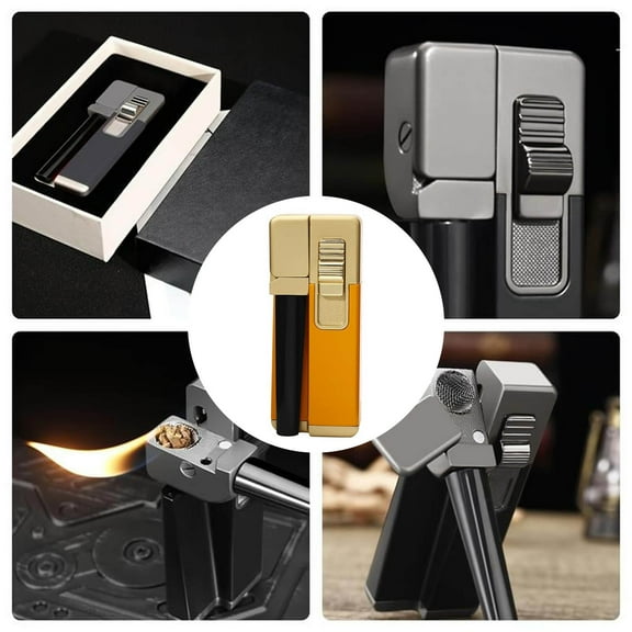 EcoNest 2 In 1 Angled Flame Windproof For Pipes & Cigars