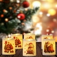 thumbnail image 4 of Christmas Candles, Holiday Candle Set, 6pc Christmas Candle Set with Santa Claus Snowman and Tree Designs, Decorative Small Candles for Festive Ambience and Romantic Home Decor, 4 of 6