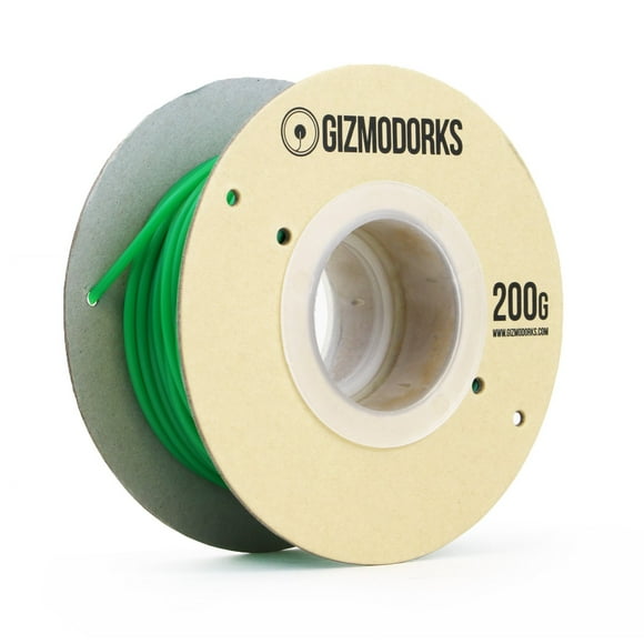 Gizmo Dorks Filament PLA pour Imprimantes 3D 3mm (2.85mm) 200g, Vert