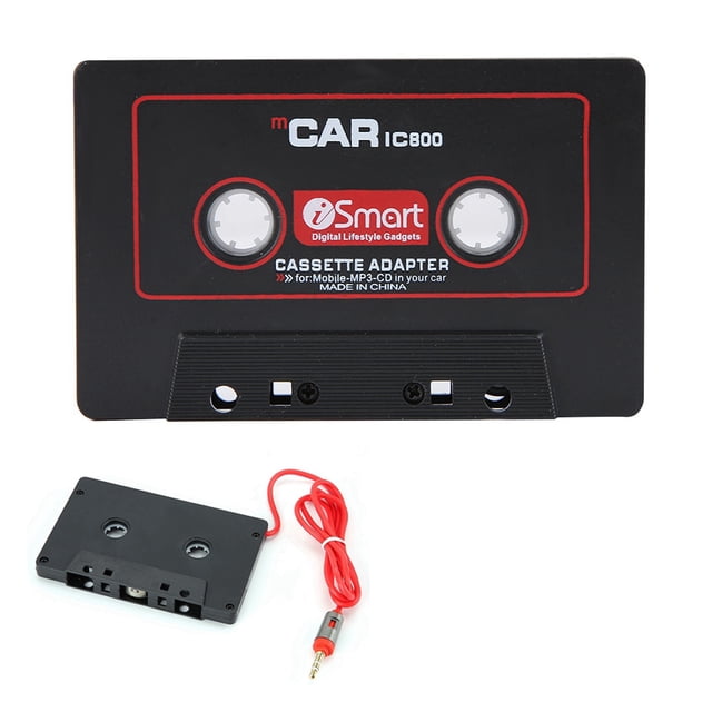 Adaptador de casete para coche cinta estéreo CD MD MP3 MP4 reproductor a