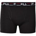 thumbnail image 2 of Fila Men's 4-Pack Logo Band 6" Inseam Boxer Brief Steel Heather/Black/Grey Heather/Red, Small, 2 of 5