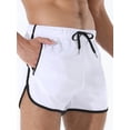 thumbnail image 5 of Men Quick Dry Athletic Shorts Multi-color Polyester Workout Training Short Pants With Zipper Pockets, 5 of 8