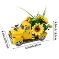 thumbnail image 2 of Liandesheng Vintage Metal Truck Home Decor Fall Sunflowers Honey Bee Yellow Metal Decoration, 2 of 7