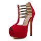 thumbnail image 5 of Tacones altos con tiras en T, sandalias de estilo europeo y americano, zapatos individuales con punta abierta y tacón de aguja, talla 34-43, 5 of 5