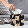 thumbnail image 6 of Sikiie French Bulldog Leather Tissue Box Cover Square, tissue box holder, Tissue Box with Bottom Belt-5.2”x5.2”x5.2”, 6 of 7