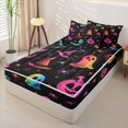 thumbnail image 2 of Manfei Gradient Pumpkin Witch Hat Zipper Full Size Comforter Sets with Fitted Sheet and 2 Pillowcases, Halloween Ghost Spider Bat Zipper Bedding Set, Pink Blue Yellow,Black Reversible,4 Pieces, 2 of 6