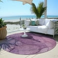 thumbnail image 6 of Addison Rugs Chantille Indoor/Outdoor Transitional Modern Purple Washable Round Rug, 8' x 8', 6 of 6