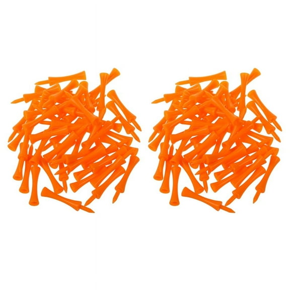 100Pcs 70mm Big Castle Golf Tees (Orange)