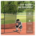 thumbnail image 5 of Baseball Softball L Screen - 7x7ft Pitching Cage Protector Net, Portable Batting Screen with Carry Bag & Stakes - Pitcher Safety Equipment, 5 of 6