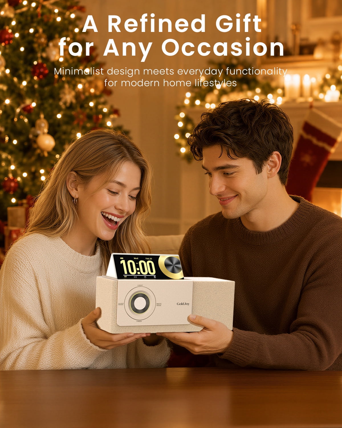 GoldJoy Bluetooth Portable Speaker, Gold