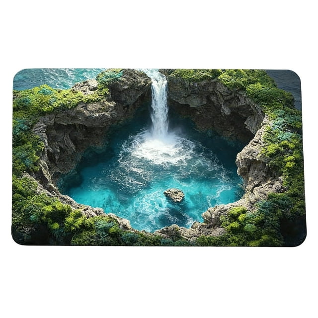 Tyidzon Tapis Optique Paillasson Trou Sans Fond Usage Intérieur Extérieur pour Entrée Salon