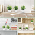 thumbnail image 2 of Planta de simulación Planta falsa Planta verde Decoración de interior y exterior Eucalipto en maceta de plástico Planta pequeña en maceta, 2 of 6