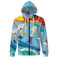 thumbnail image 6 of Phineas And Ferb Jacket Casual Oversized Hoodie Stylish Zipper Hooded Sweatshirt Warm Loose Outerwear 4XL, 6 of 8