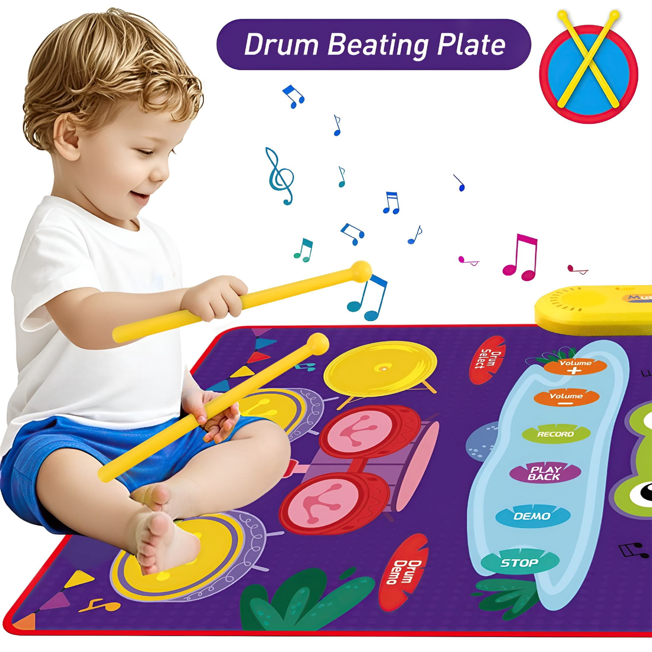 BESTSKY 2026 New Piano Mat for Toddlers,Baby Sensory Educational Dancing Keyboard Carpet Floor Playmat Musical Mats Birthday Toddler Toys for 1 2 3 4 5 Year Old Boy Girl Gifts Baby Mat for Floor