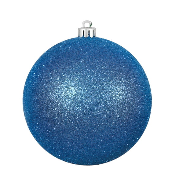 Vickerman 12" Blue Glitter Ball Ornament