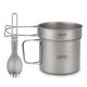 thumbnail image 1 of Utensilios de Cocina Lixada - Juego de utensilios de cocina de titanio ultraligero para acampar al a Lixada Utensilios de Cocina, 1 of 7
