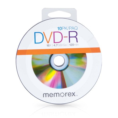 Memorex 16x 4 7gb Dvd R 10 Pack Walmart Com Walmart Com