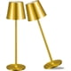 thumbnail image 1 of Lámparas de Mesa Inalámbrica 2 Pack, Lámpara de Escritorio Recargable, 5000 mAh, 3 Niveles de Brillo, Luz Nocturna de Control Táctil para Restaurante, Recámara, Bares (Oro-2pzs), 1 of 11