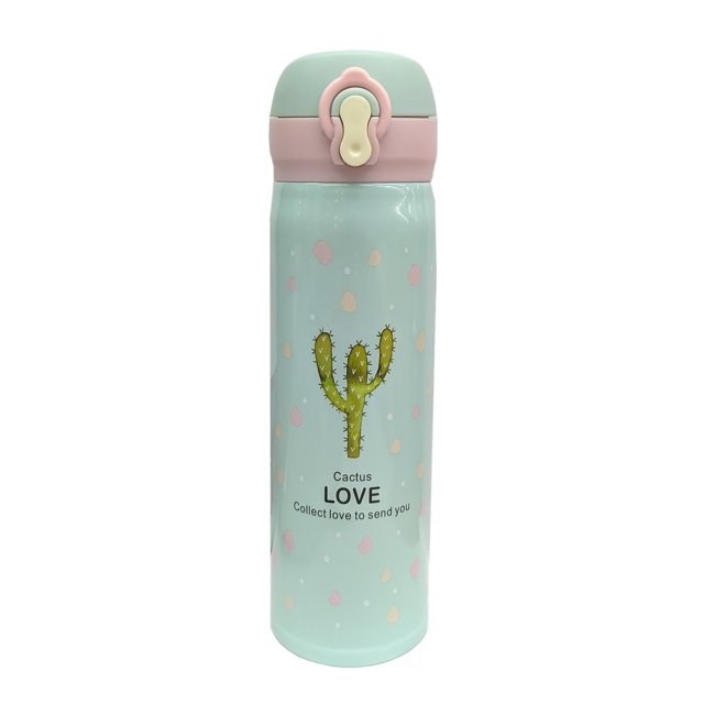 Termo Acero Inoxidable Importación Cactus Verde 500 ml