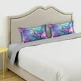 thumbnail image 5 of GZHJMY Satin Pillowcase for Hair and Skin, Colorful Bubbles Cooling Pillow Case with Envelope Closure Soft Breathable Silk Satin Pillow Cover for Sleeping King Size 40x20 in Home Decor, 5 of 7